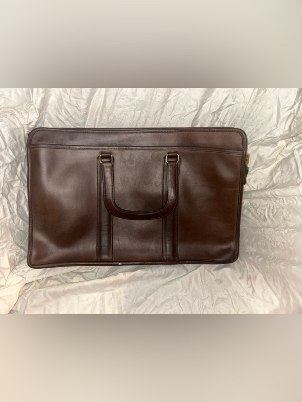 Classic Coach Brown Leather Men’s Briefcase Tote